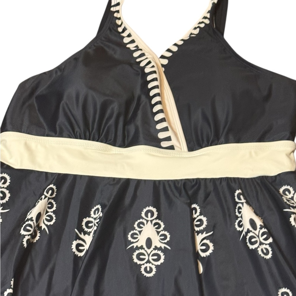 BloomChic Black and Cream Swim Coverup With Matching Bottom Size 18-20 Tankini - Picture 6 of 11